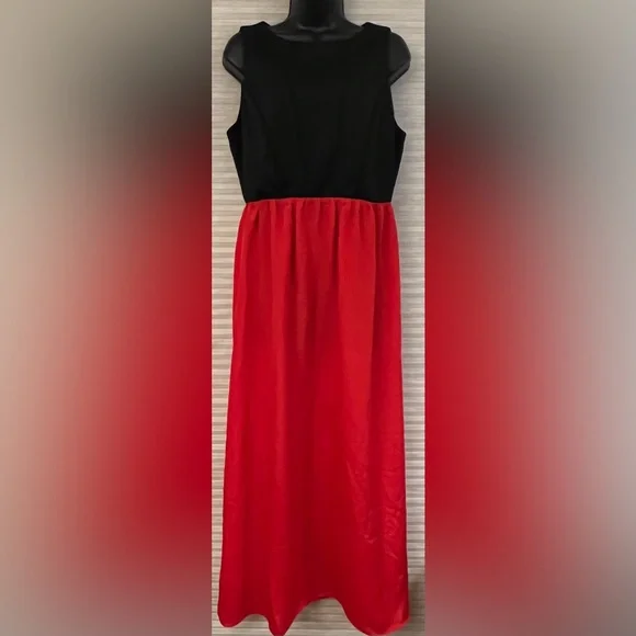Kate & Mallory Dresses | Kate & Mallory Red and Black Sleeveless Maxi Dress Size Medium | Color: Black/Red | Size: M | Lolas_Closet21'S Closet